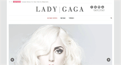 Desktop Screenshot of ladygagamusic.info